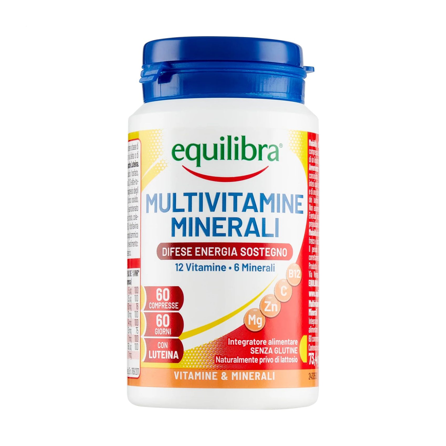 Мультивітаміни та мінерали equilibra Multivitamine Minerali, 60 таблеток